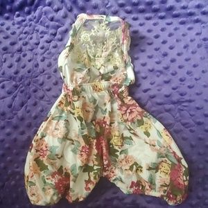 3month Floral Romper//New without Tag